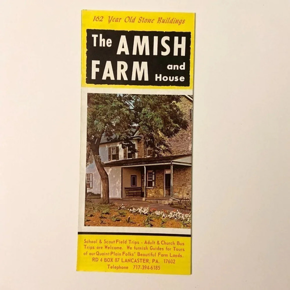 Vintage 1967 The Amish Farm and  House Pennsylvania Travel Brochure Souvenir - Picture 2 of 10